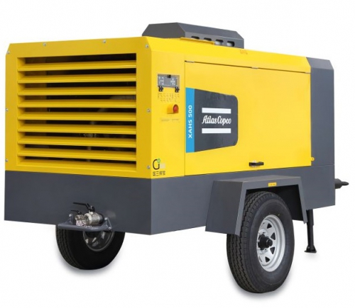 Дизельный компрессор Atlas Copco XAVS 500 на шасси